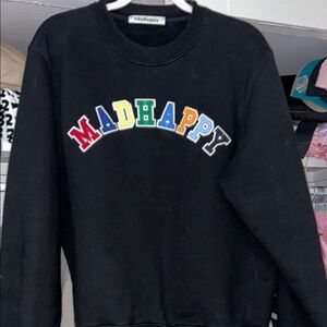 Madhappy Black Sweatshirt with Colorful Logo